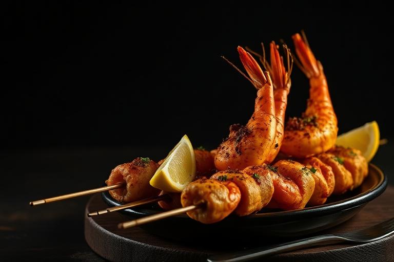 Tandoori Seafood Kebab at The Nawaab's